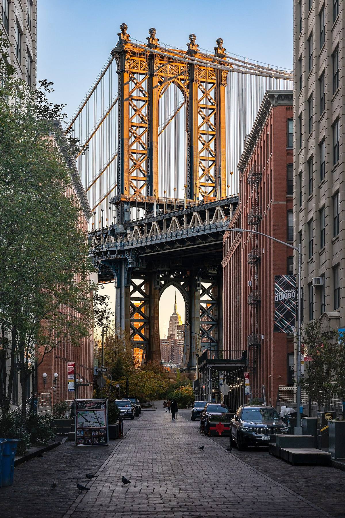 Manhattan Bridge sett fra DUMBO