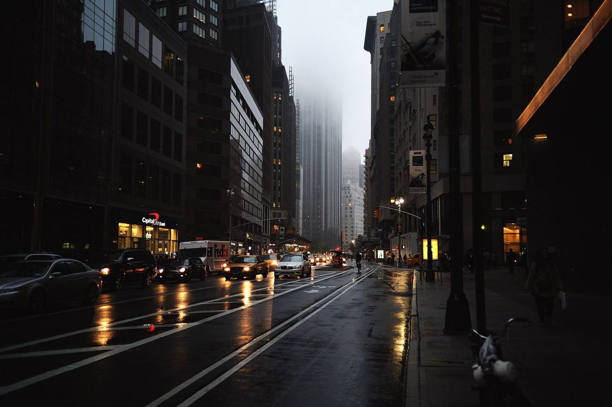 Regnvær på Manhattan